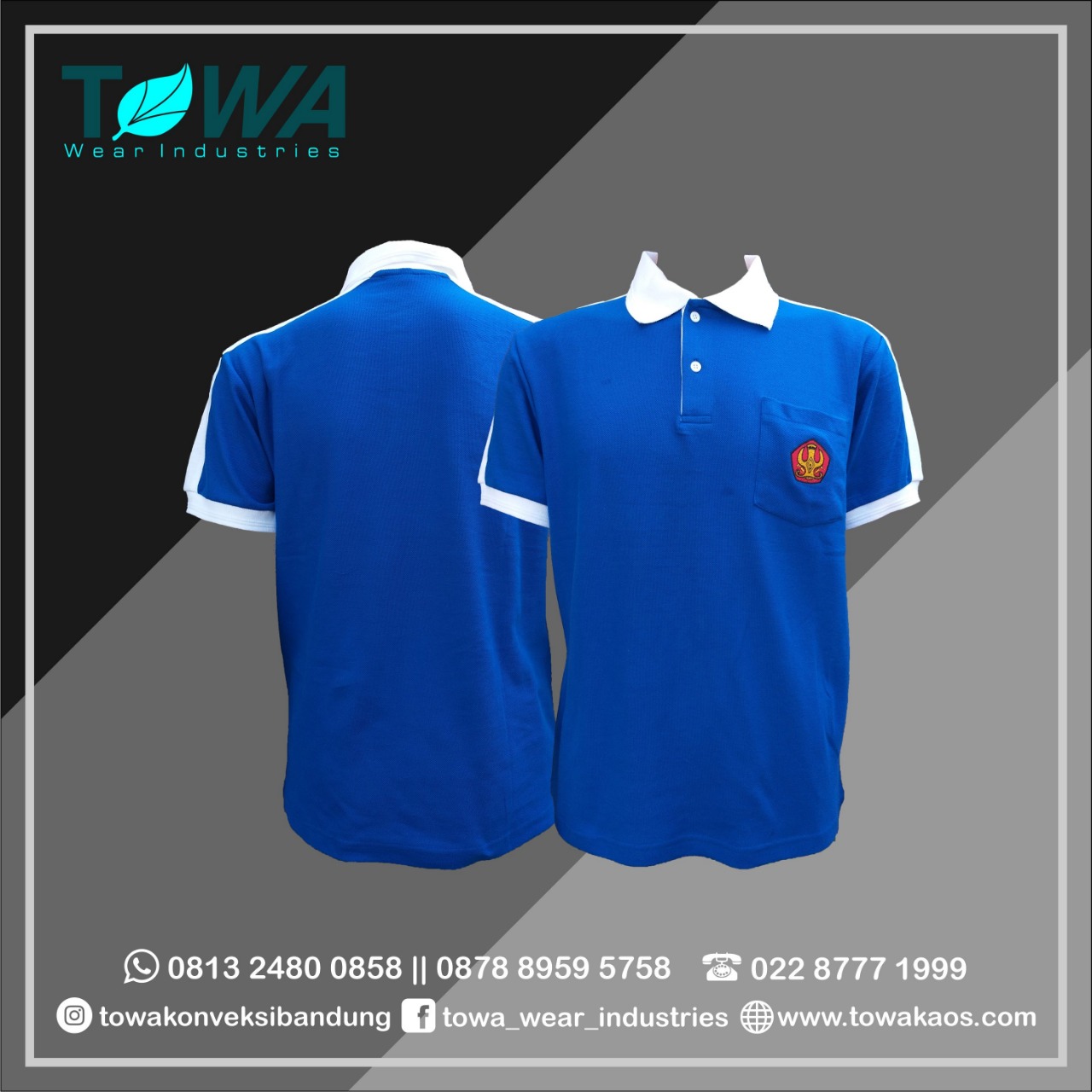 produksi kaos kerah seragam event universitas