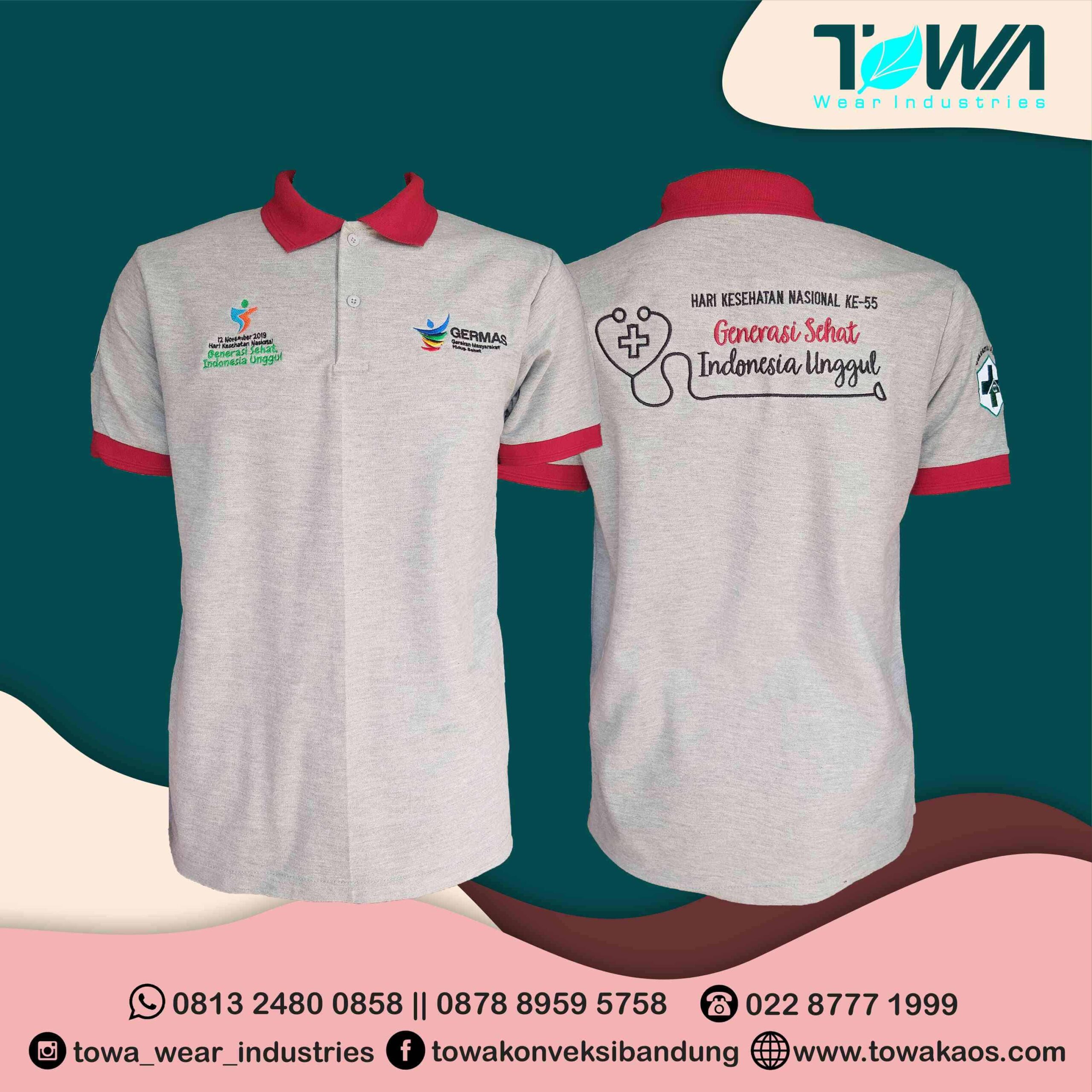 baju poloshirt hkn 2019 ende warna misty bahan lacoste