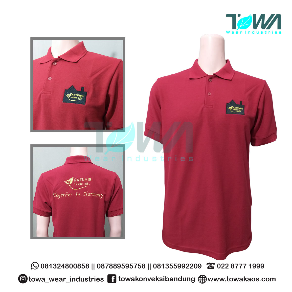 Baju Kaos Kerah Baju Poloshirt Baju Event Katumiri Grandhill