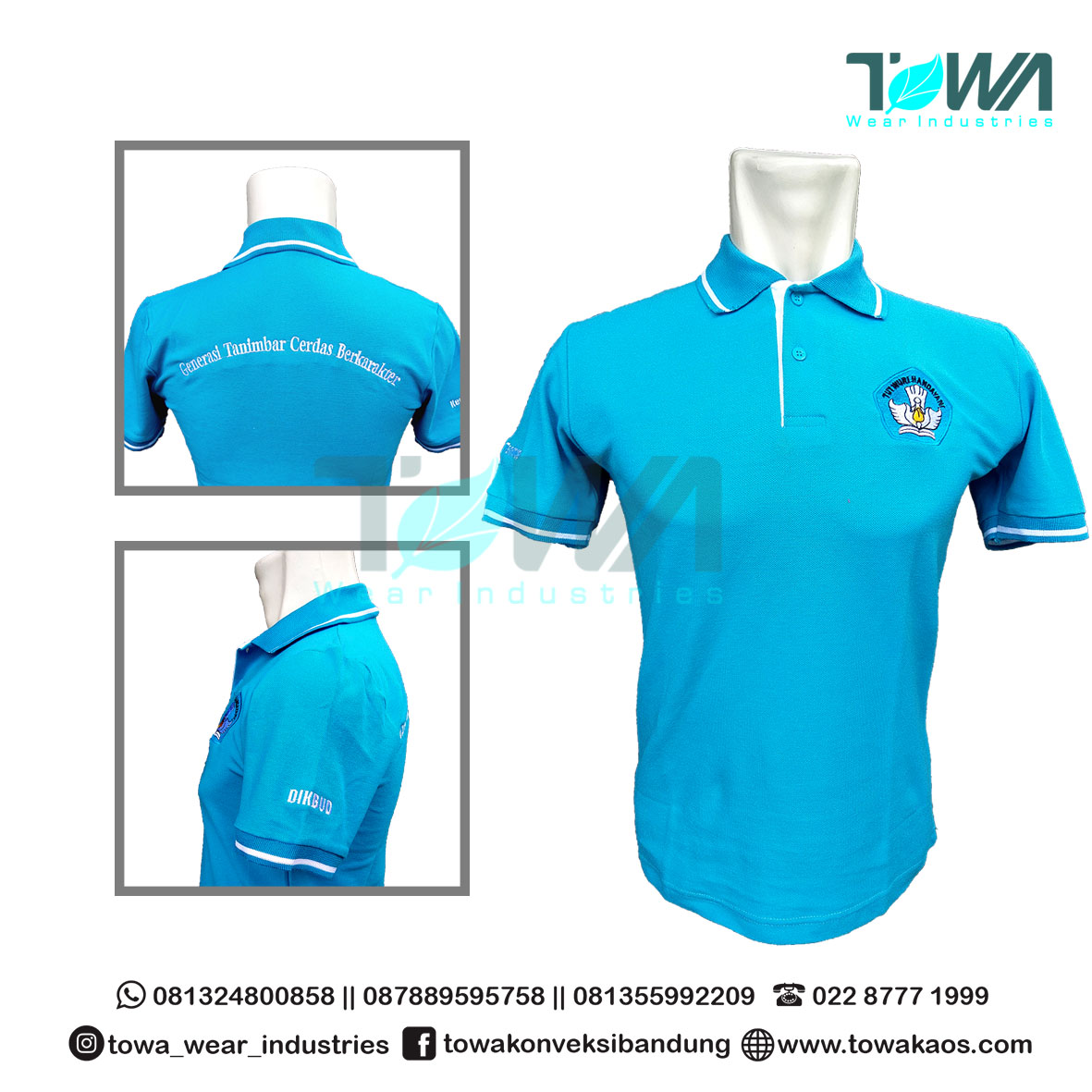 Baju Kaos Kerah Poloshirt Generasi Tanimbar Lacoste Turkis