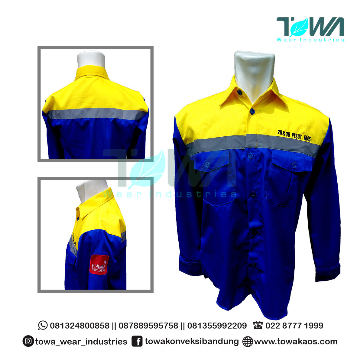 Baju Kemeja Baju Seragam Kerja Pesut Mas