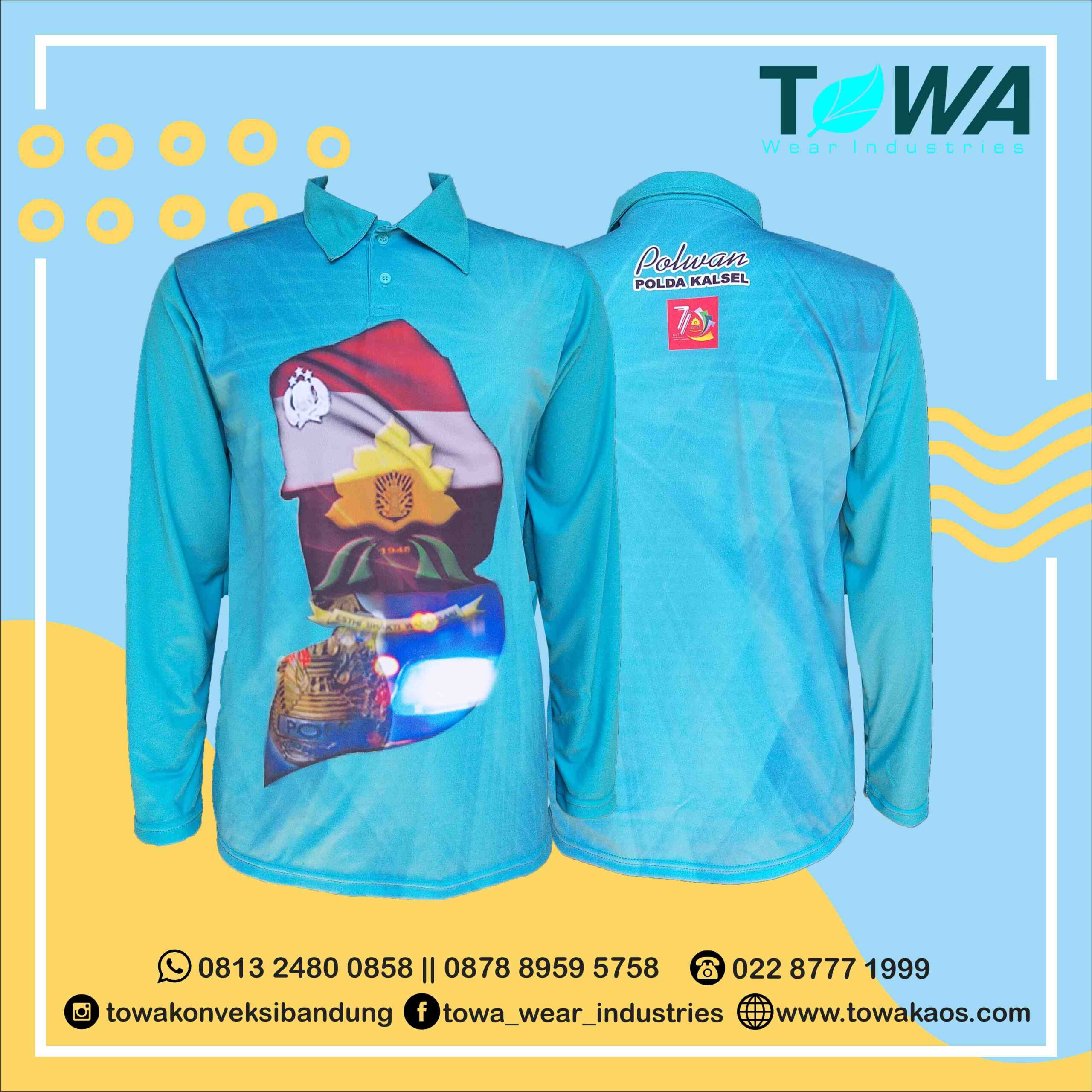 Baju Jersey Polda Polwan Banjarmasin Kalimantan Selatan HUT Polwan Indonesia