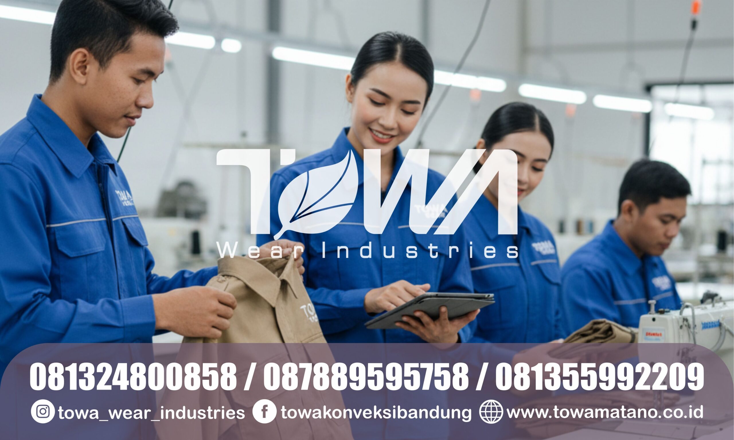 Konveksi Baju Kemeja Seragam Lapangan IMIP Morowali