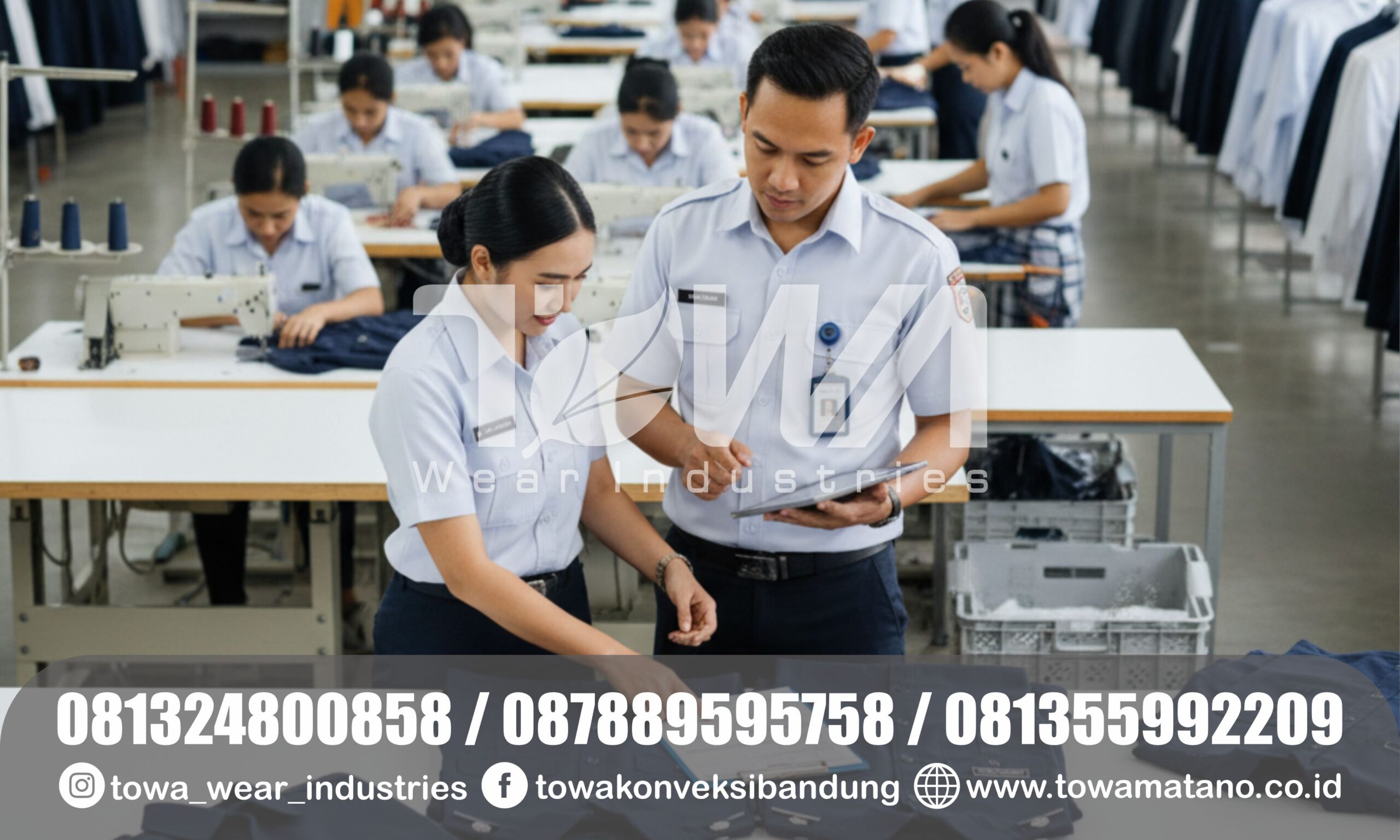 Konveksi Seragam PDH Cepat & Tepat Waktu: TOWA Wear Industries