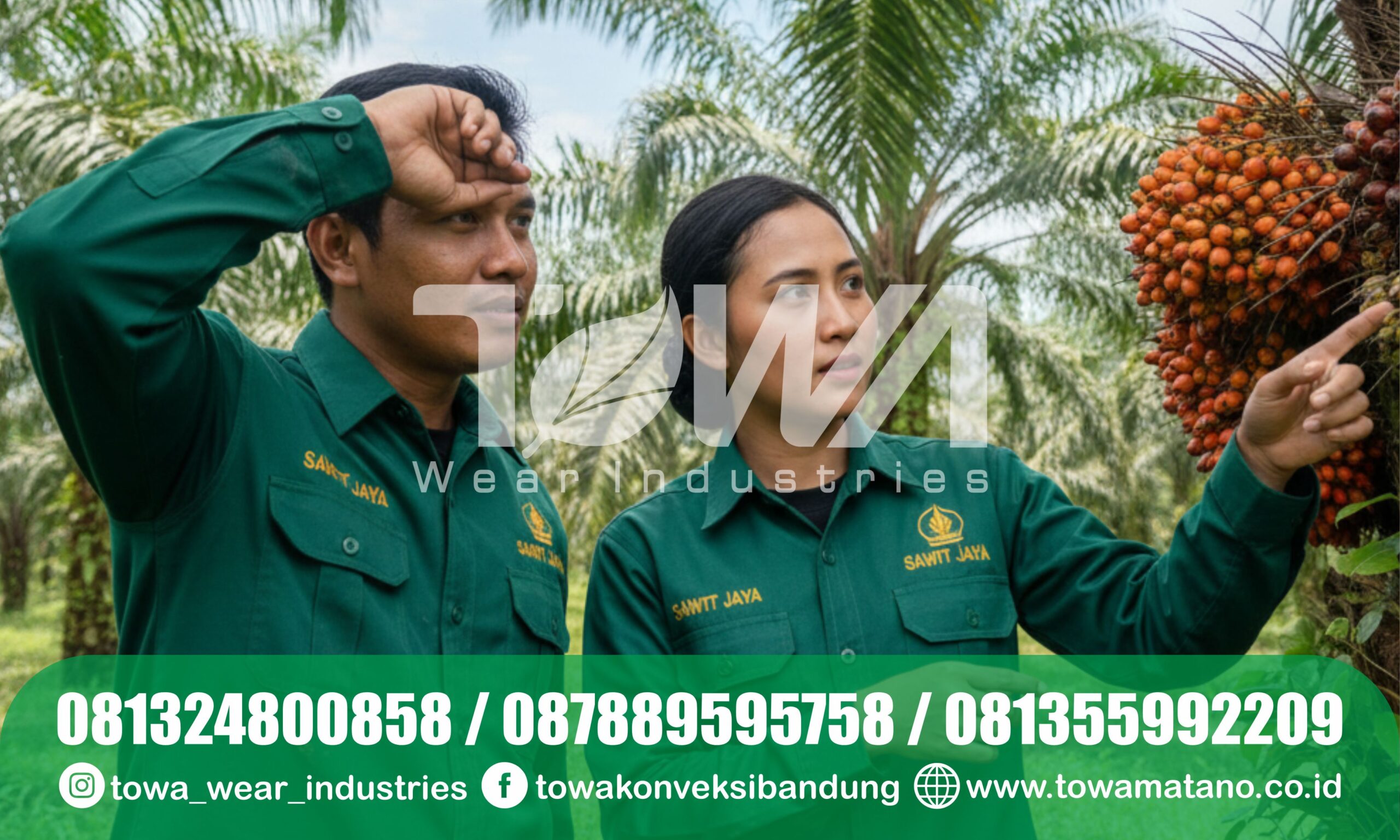 Pabrik Kemeja Seragam PDL PDH TOWA: Kuat untuk Sawit Kalimantan
