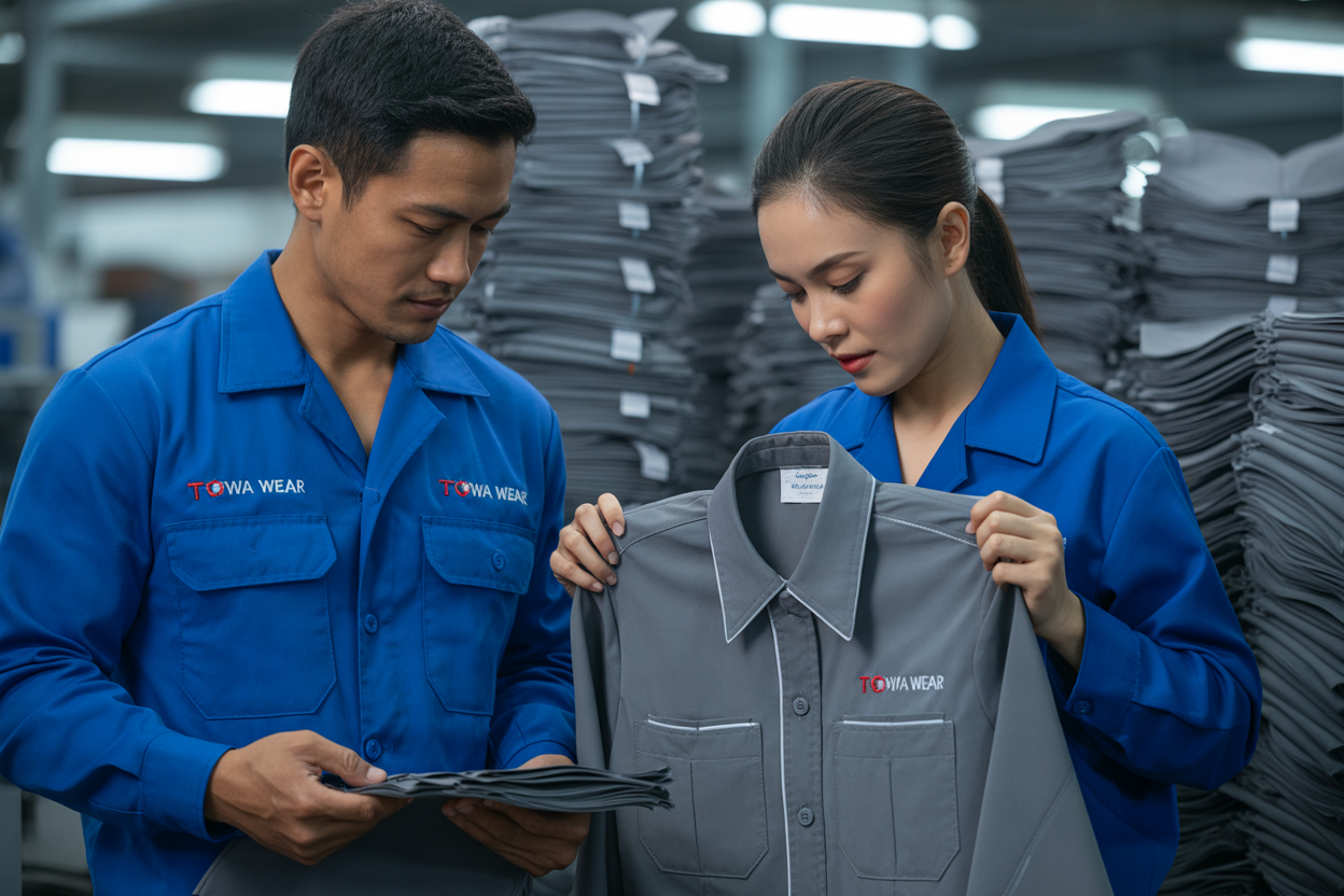 Harga Jahit Baju Seragam Kerja di TOWA Konveksi Bandung