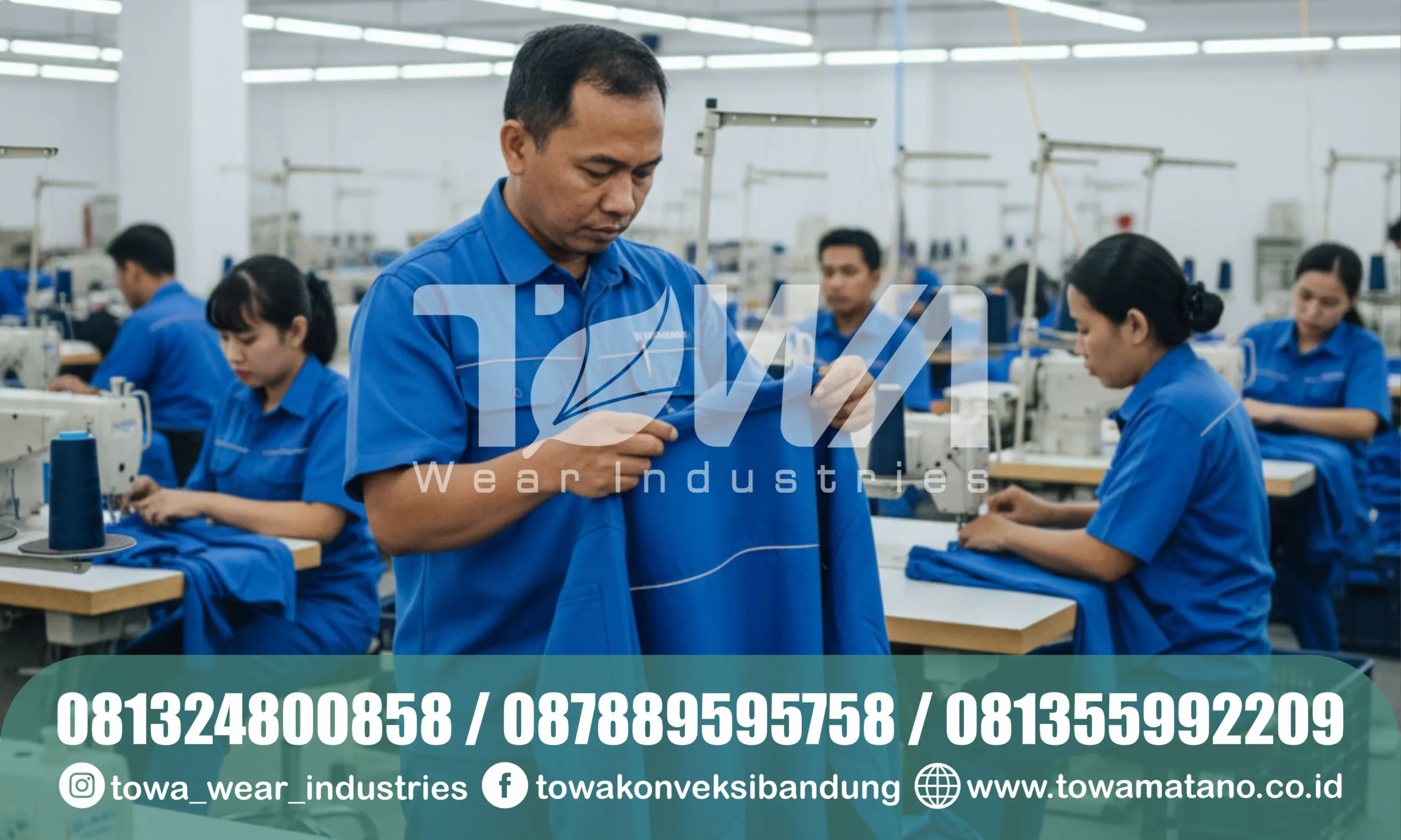 Produksi Baju Seragam Kerja Pt. Vale Sulawesi Selatan Berkualitas Standard K3