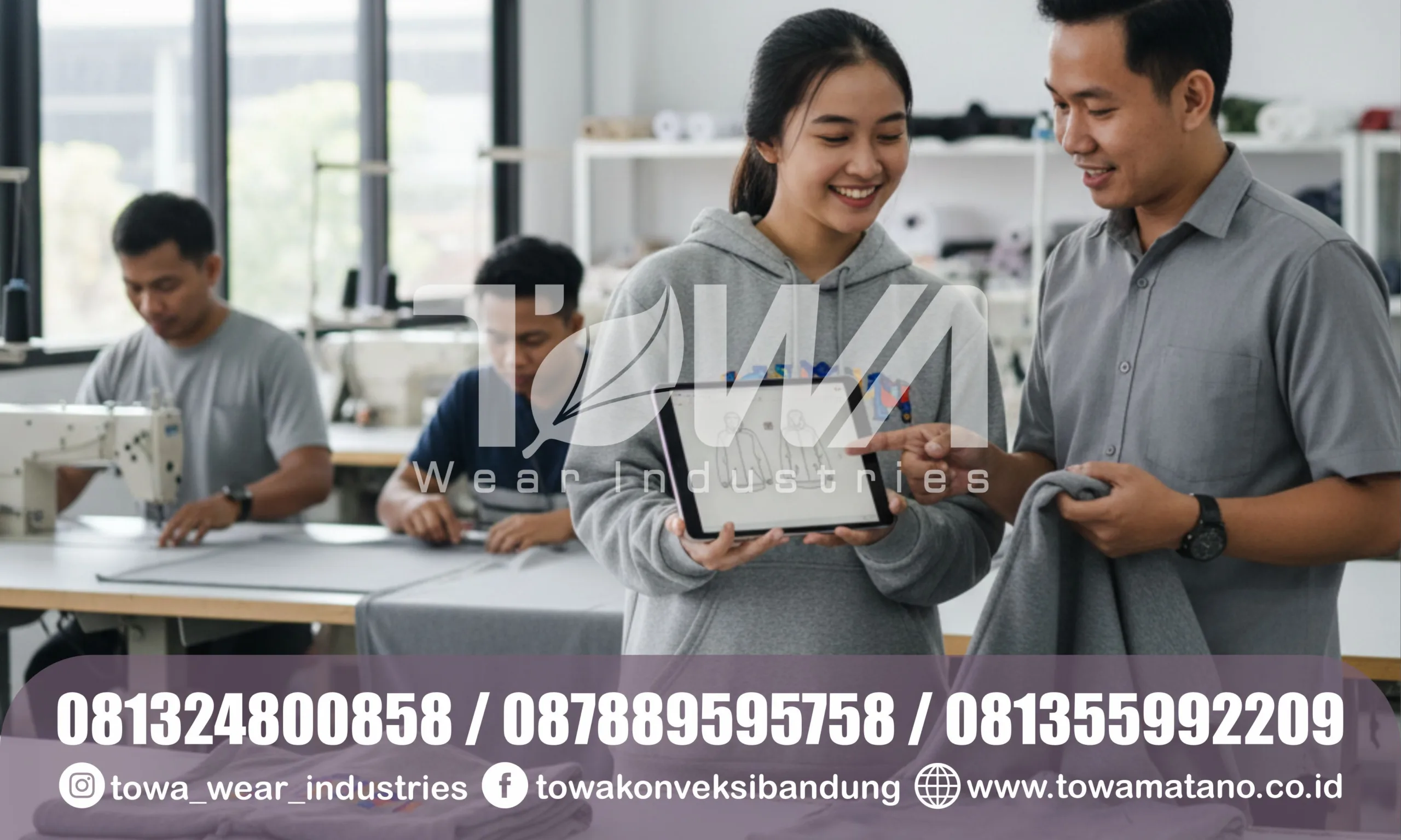 Rekomendasi Konveksi Jaket Hoodie langganan brand distro Bandung