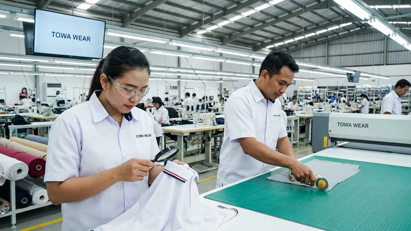 Trik Teknik memotong bahan knit rapi untuk Kaos Polo