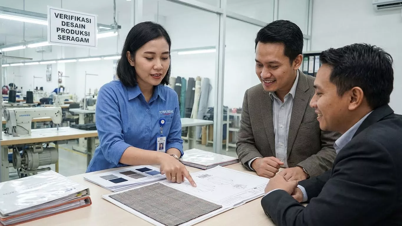 Kunci Sukses Verifikasi Desain Produksi Seragam Online